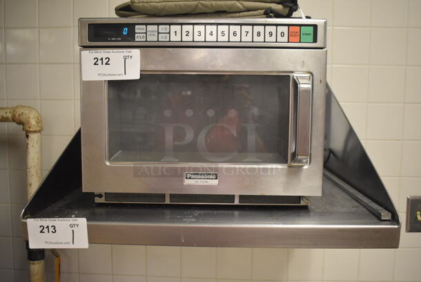 Stainless Steel Wall Mount Shelf. Does Not Include The Microwave. BUYER MUST REMOVE. 24x24x12. (Education Kitchen 2) - Image 3 of 3