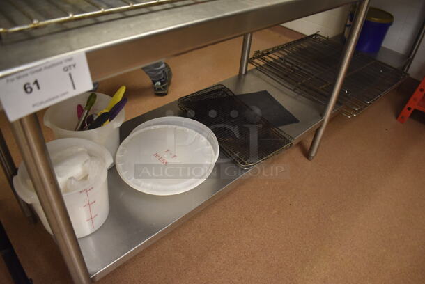 Stainless Steel Table w/ Under Shelf. Does Not Include Contents. 96x30x35.5. (Pastry Kitchen) - Image 2 of 3
