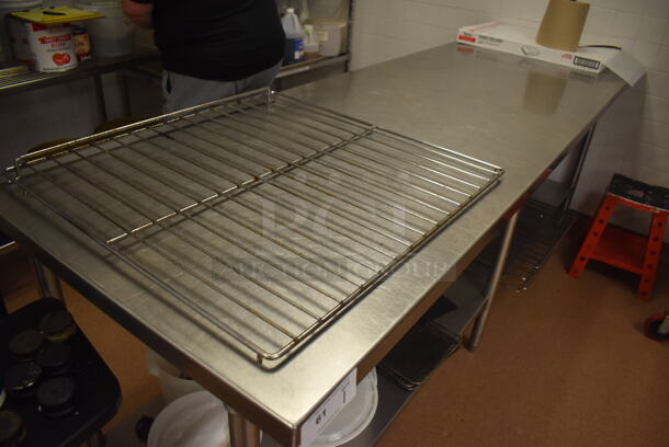 Stainless Steel Table w/ Under Shelf. Does Not Include Contents. 96x30x35.5. (Pastry Kitchen) - Image 3 of 3