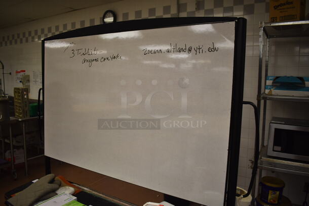 White Board on Casters. Does Not Include Contents. 59x20x79. (Pastry Kitchen) - Image 4 of 4
