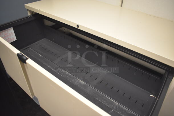 3 Tan 4 Drawer Filing Cabinets. 42x19x52. 3 Times Your Bid!  - Image 3 of 4