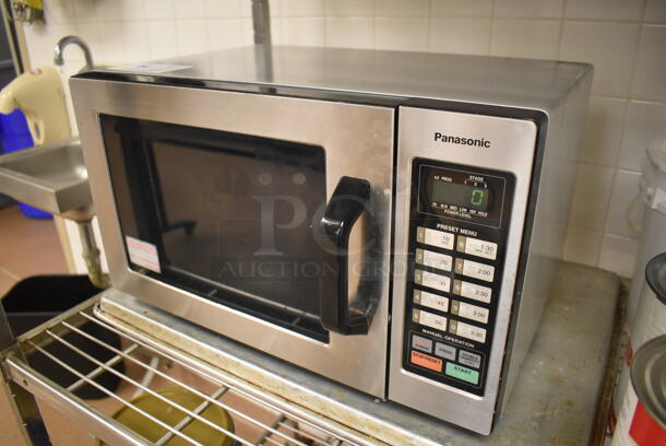 2012 Panasonic NE-1054F Stainless Steel Commercial Countertop Microwave Oven. 120 Volts, 1 Phase. 20x15x12. Tested and Working! (Pastry Kitchen) - Image 2 of 6