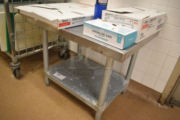 Stainless Steel Commercial Equipment Stand w/ Metal Under Shelf. Does Not Include Contents. 30x24x24.5. (Education Kitchen 2) - Image 2 of 3