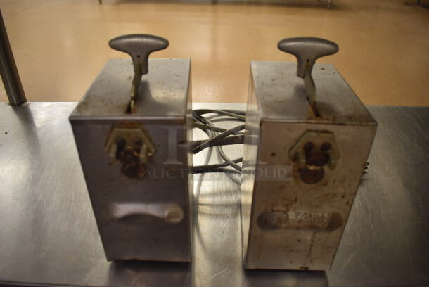 2 Edlund 266 Stainless Steel Commercial Electric Powered Can Openers. 115 Volts, 1 Phase. 4.5x6x11. 2 Times Your Bid! Tested and Do Not Power On. (Education Kitchen 2) - Image 2 of 5