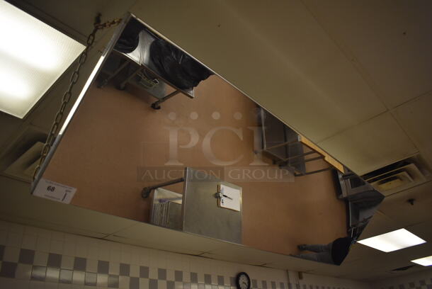 Mirror. BUYER MUST REMOVE. 72x20x1.5. (Pastry Kitchen) - Image 3 of 3