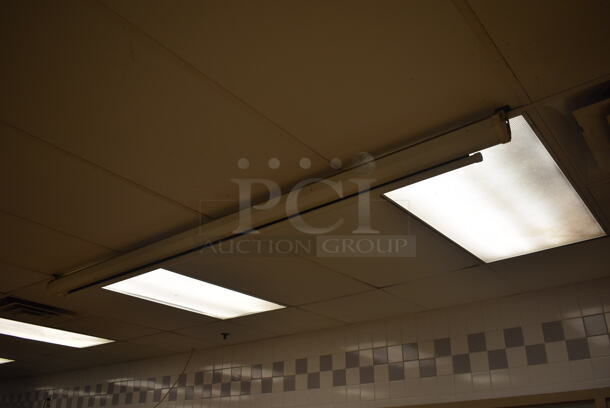 Epson Ceiling Mounted Projector and Pull Down Projection Screen. BUYER MUST REMOVE. 11x8x4, 94". (Pastry Kitchen) - Image 5 of 5