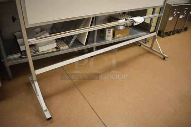 White Board on Casters. 75x24x78. (Pastry Kitchen) - Image 3 of 5