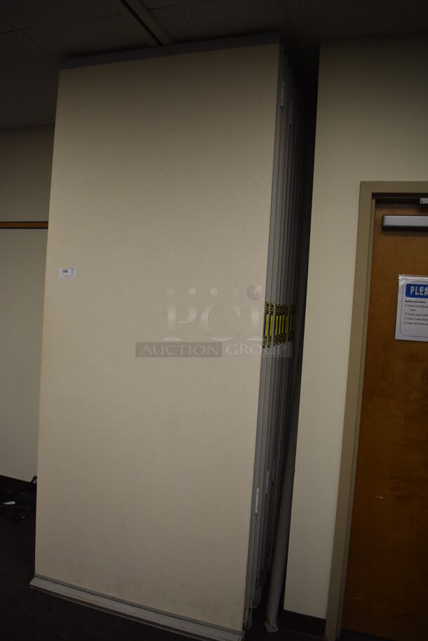 Ceiling Mounted Partition. BUYER MUST REMOVE. Panels: 44x3x106. (Classroom 5-8) - Image 3 of 3