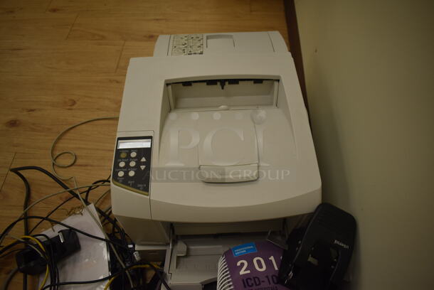 ALL ONE MONEY! Lot of 2 Black Bookshelves, Printer, Recycling Bin and Wires. (Classroom 9) - Image 6 of 7