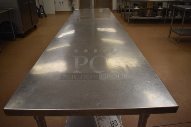Stainless Steel Table w/ Under Shelf. Does Not Include Contents. 120x30x36. (Education Kitchen 2) - Image 2 of 4