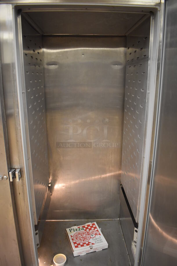 Continental Stainless Steel Commercial 2 Door Roll In Rack Cooler w/ 2 Ramps. 69x39x93. Tested and Working! (Education Kitchen) - Image 6 of 7
