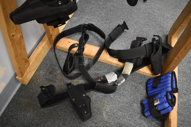 ALL ONE MONEY! Lot of Wooden Rack w/ Holsters. (Classroom 10) - Image 6 of 8