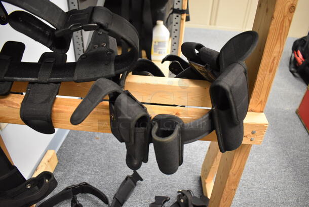 ALL ONE MONEY! Lot of Wooden Rack w/ Holsters. (Classroom 10) - Image 7 of 8