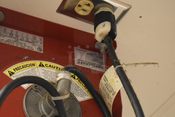 7 Reelcraft LK 4545 123 7A Metal Ceiling Mounted Extension Cord on Reel. BUYER MUST REMOVE. 13x9x20. 7 Times Your Bid! (Education Kitchen 2) - Image 4 of 4