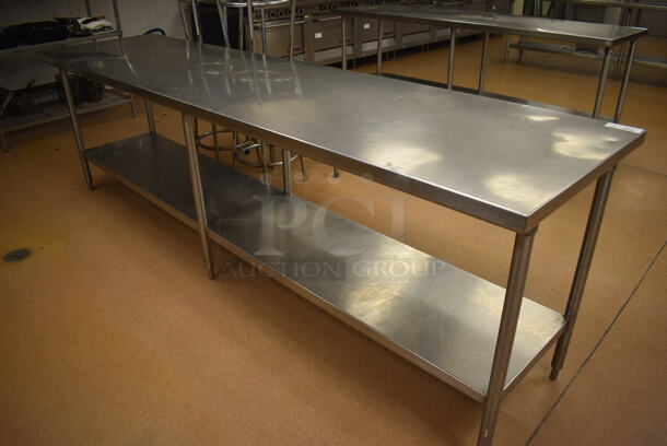 Stainless Steel Table w/ Under Shelf. 120x30x36. (Education Kitchen 2)