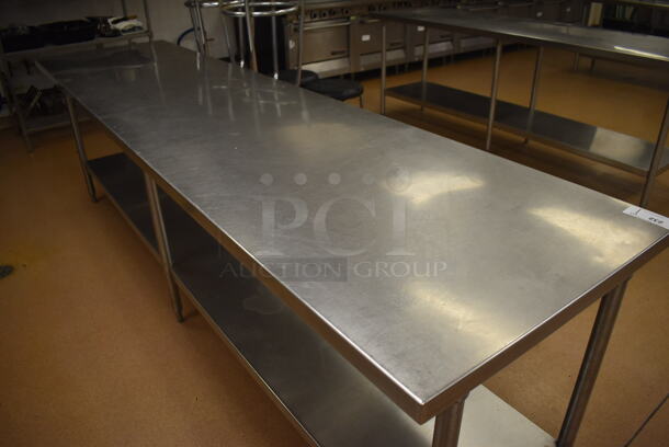 Stainless Steel Table w/ Under Shelf. 120x30x36. (Education Kitchen 2) - Image 2 of 4