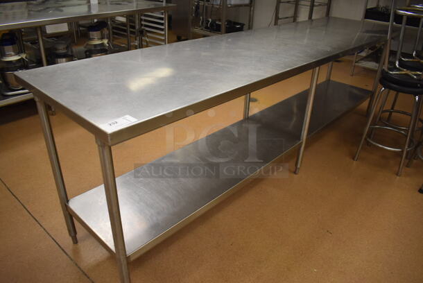 Stainless Steel Table w/ Under Shelf. 120x30x36. (Education Kitchen 2) - Image 4 of 4