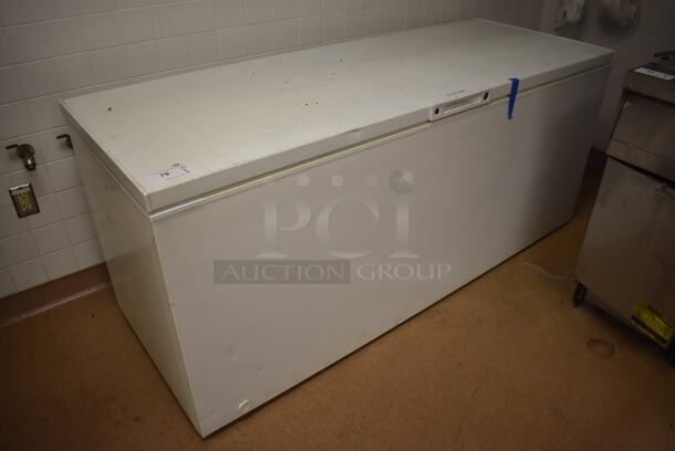 Frigidaire Metal Chest Freezer. 74x29x32. Tested and Working! (Education Kitchen)