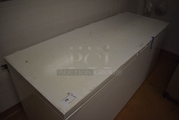 Frigidaire Metal Chest Freezer. 74x29x32. Tested and Working! (Education Kitchen) - Image 2 of 5