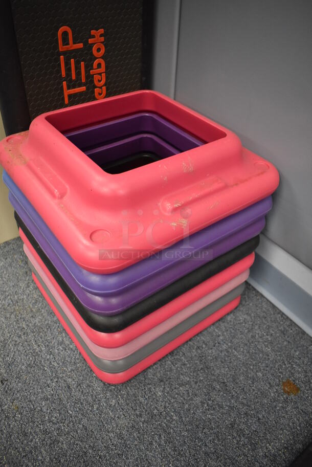 Reebok Step Block w/ 8 Risers. 28x14x6, 16x16x5. (Classroom 10) - Image 3 of 4