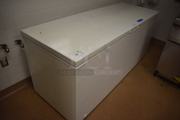 Frigidaire Metal Chest Freezer. 74x29x32. Tested and Working! (Education Kitchen) - Image 5 of 5