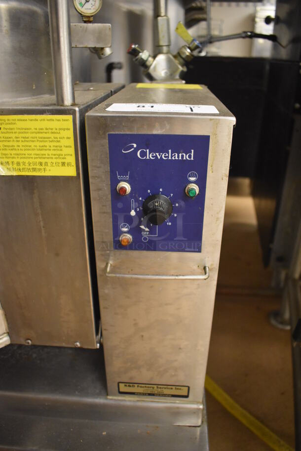 Cleveland Stainless Steel Commercial Floor Style Tilting Steam Kettle. 28x22x55. Tested and Working! (Education Kitchen) - Image 4 of 7