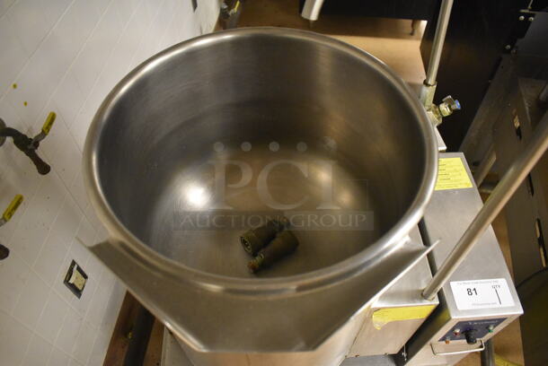 Cleveland Stainless Steel Commercial Floor Style Tilting Steam Kettle. 28x22x55. Tested and Working! (Education Kitchen) - Image 5 of 7