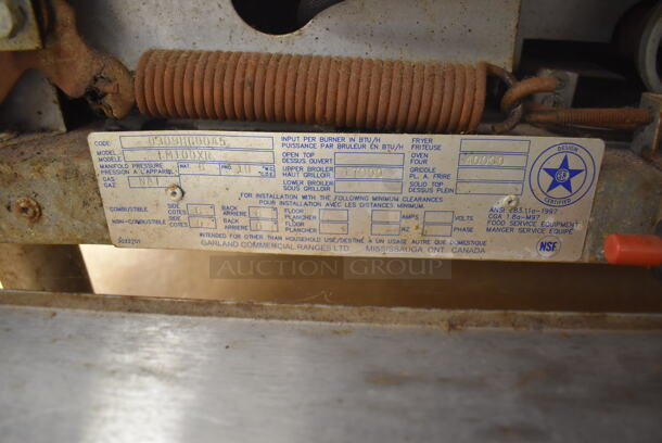 Garland LM100XR Stainless Steel Commercial Floor Style Vertical Upright Broiler. 34x38x72. Tested and Working! (Education Kitchen) - Image 6 of 6