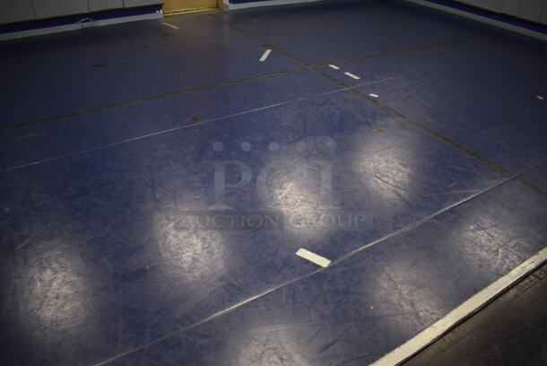 Blue Floor Mat. BUYER MUST REMOVE. 278x203. (Classroom 10) - Image 3 of 6