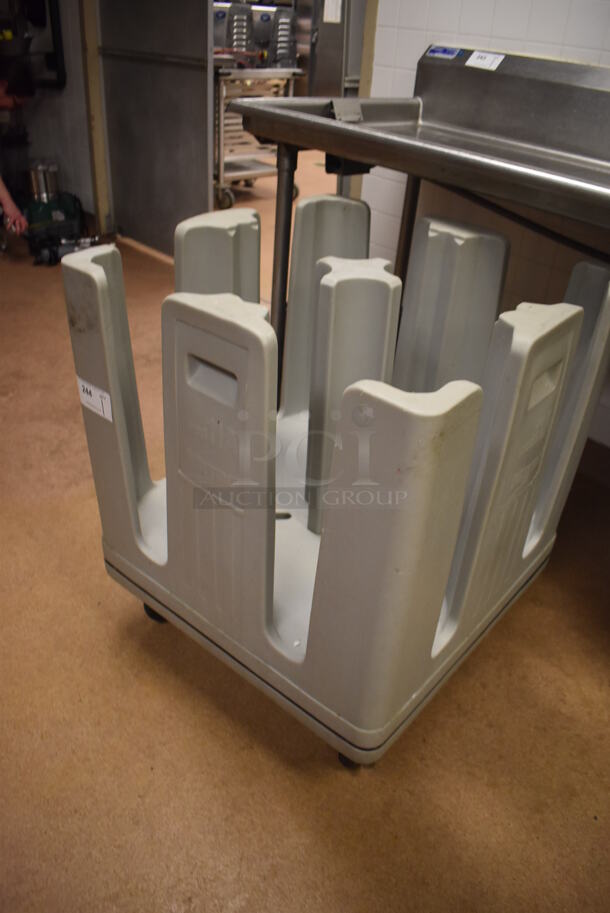 Metro Gray Poly Dish Cart on Commercial Casters. 27x27x32. (Dishroom) - Image 2 of 4