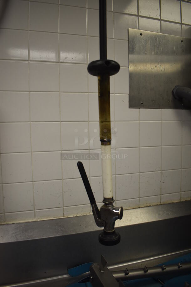 Metal Wall Mount Spray Hose w/ Box. BUYER MUST REMOVE. 14x7x19, 16x7x16. (Dishroom) - Image 3 of 4