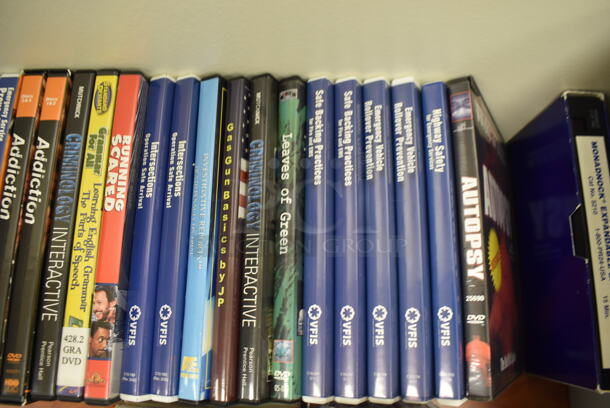 2 Wood Pattern Tables w/ Contents Including Pennsylvania Crimes Code and vehicle Law Books. BUYER MUST REMOVE. 60x18x28.5. 2 Times Your Bid! (EMT/Forensics Lab) - Image 9 of 11