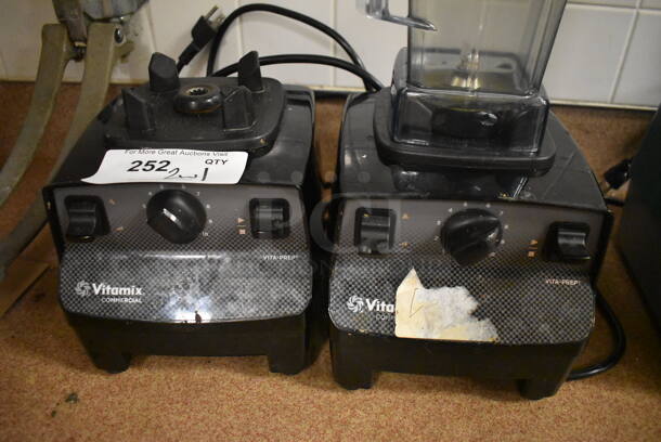 2 Vita-Mix VM0101 Metal Commercial Blender Bases w/ 1 Poly Pitcher. 120 Volts, 1 Phase. 7.5x9x20. 2 Times Your Bid! Tested and Working! (Dishroom) - Image 3 of 5