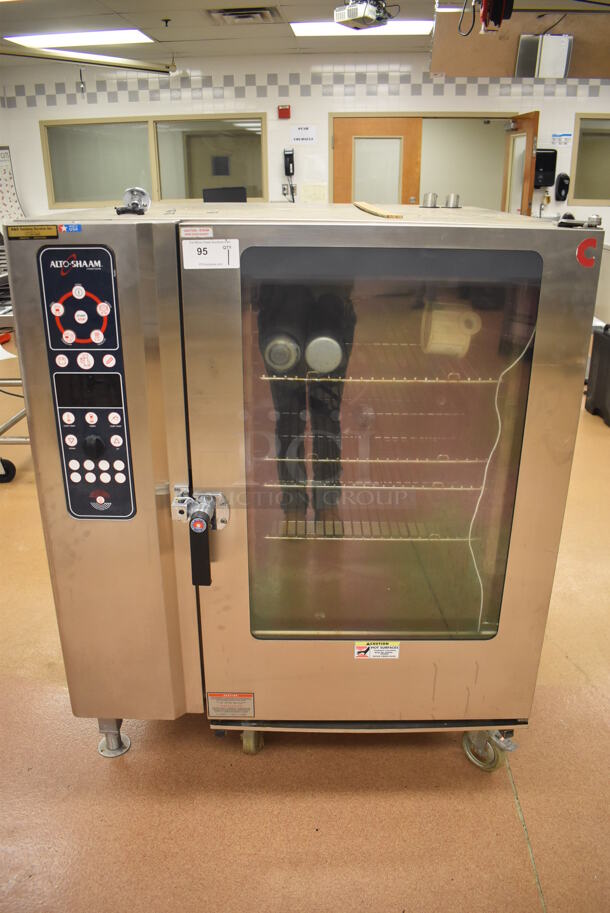 Alto Shaam 12.20 ML Stainless Steel Commercial Electric Powered Roll In Rack Combi Convection Oven w/ Rack. 208-240 Volts, 3 Phase. 43.5x48x54.5. Tested and Working! (Education Kitchen) - Image 2 of 8