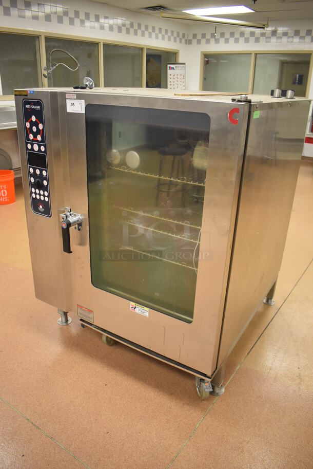 Alto Shaam 12.20 ML Stainless Steel Commercial Electric Powered Roll In Rack Combi Convection Oven w/ Rack. 208-240 Volts, 3 Phase. 43.5x48x54.5. Tested and Working! (Education Kitchen) - Image 4 of 8