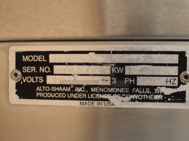 Alto Shaam 12.20 ML Stainless Steel Commercial Electric Powered Roll In Rack Combi Convection Oven w/ Rack. 208-240 Volts, 3 Phase. 43.5x48x54.5. Tested and Working! (Education Kitchen) - Image 7 of 8