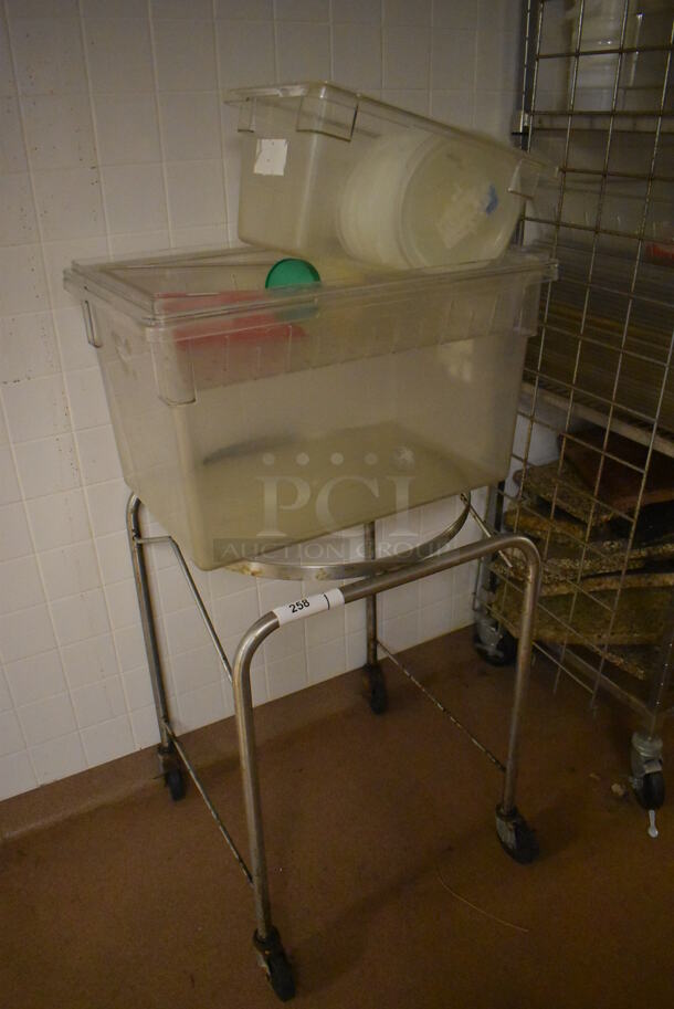 Metal Mixing Bowl Dolly on Commercial Casters. 22x22x33. (Dishroom) - Image 2 of 4