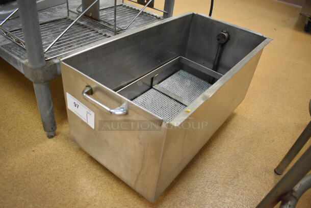 Stainless Steel Grease Tray on Commercial Casters. 13x26x13. (Education Kitchen) - Image 2 of 4