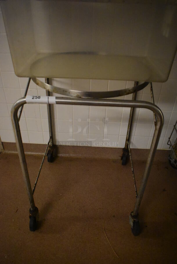 Metal Mixing Bowl Dolly on Commercial Casters. 22x22x33. (Dishroom) - Image 3 of 4