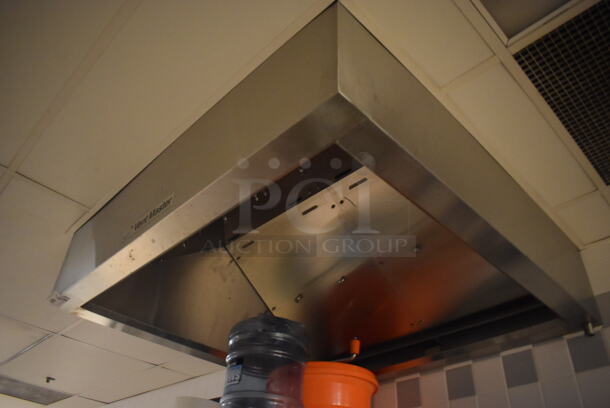 LATE MODEL! 4' Vent Master Stainless Steel Commercial Steam Hood. BUYER MUST REMOVE. 48x48x20. (Dishroom) - Image 2 of 5