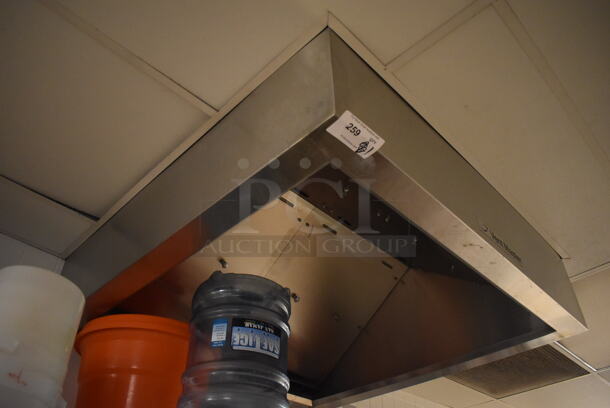 LATE MODEL! 4' Vent Master Stainless Steel Commercial Steam Hood. BUYER MUST REMOVE. 48x48x20. (Dishroom) - Image 4 of 5
