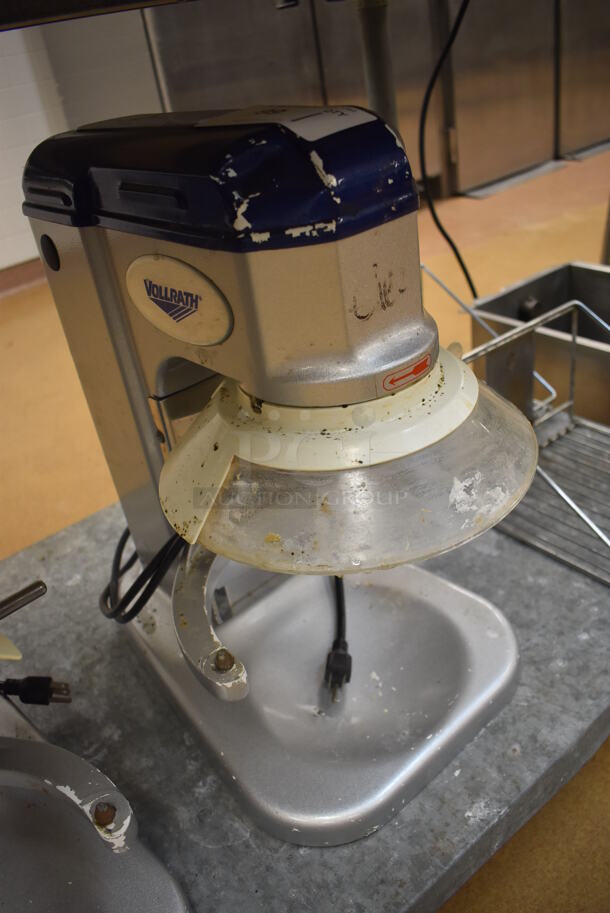 Vollrath MIX1007 Metal Commercial Countertop 7 Quart Planetary Dough Mixer w/ Poly Bowl Guard. 110 Volts, 1 Phase. 12x17x19. Tested and Working! (Education Kitchen) - Image 3 of 5