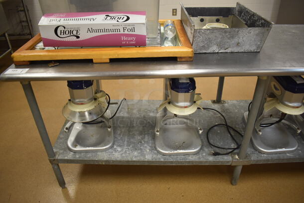 Stainless Steel Table w/ Metal Under Shelf. Does Not Include Contents. 96x30x35.5. (Education Kitchen) - Image 2 of 4