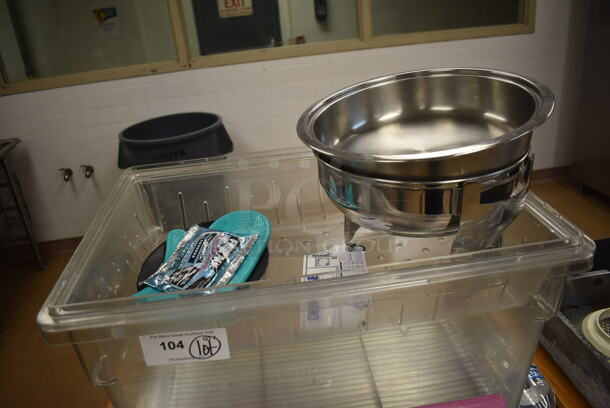 ALL ONE MONEY! Lot of Various Items Including Aluminum Foil, Poly Bin and Mirror. (Education Kitchen) - Image 3 of 4