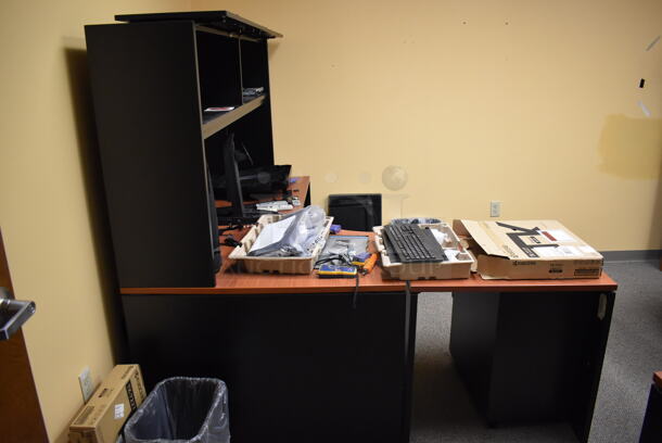 ALL ONE MONEY! Room Lot of Various Items Including Desk Pieces and Bookshelf. BUYER MUST REMOVE. (Faculty Offices) - Image 2 of 8