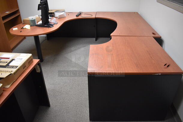 ALL ONE MONEY! Room Lot of Various Items Including Desk Pieces and Bookshelf. BUYER MUST REMOVE. (Faculty Offices) - Image 3 of 8