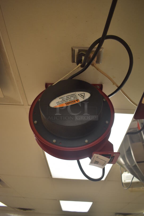 Reelcraft LK 4545 123 7A Metal Ceiling Mounted Extension Cord on Reel. BUYER MUST REMOVE. 13x9x20. (Education Kitchen) - Image 3 of 3