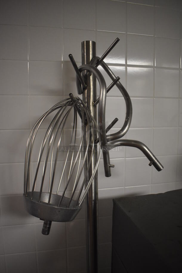 Varimixer W20 Metal Commercial Countertop 20 Quart Planetary Dough Mixer w/ Stainless Steel Mixing Bowl, Bowl Guard and Numerous Attachments on Stainless Steel Mixer Equipment Stand w/ Commercial Casters. 115 Volts, 1 Phase. 17x26x35, 24x30x24. (Dishroom) - Image 6 of 9