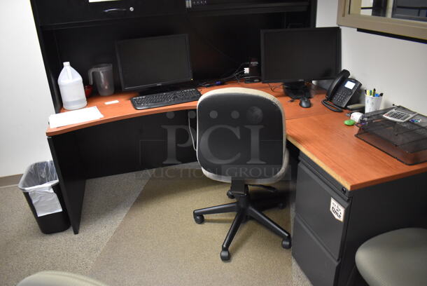 ALL ONE MONEY! Room Lot of Various Items Including Desks, Table, Chairs, Fake Plant. BUYER MUST REMOVE. (Faculty Offices) - Image 5 of 9