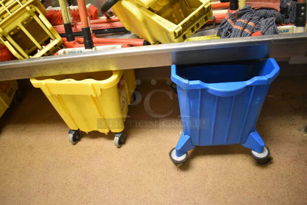 7 Various Poly Mop Buckets w/ 4 Wringing Attachments. Includes 15x13x21. 7 Times Your Bid! (Dishroom Closet) - Image 4 of 6
